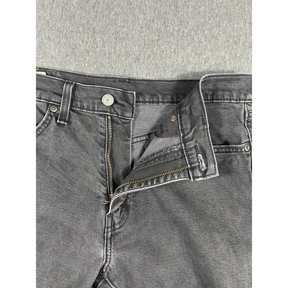 Levi's 511‎ Big E Premium Slim Fit Stretch Jeans Faded Black Denim Men's 33x30